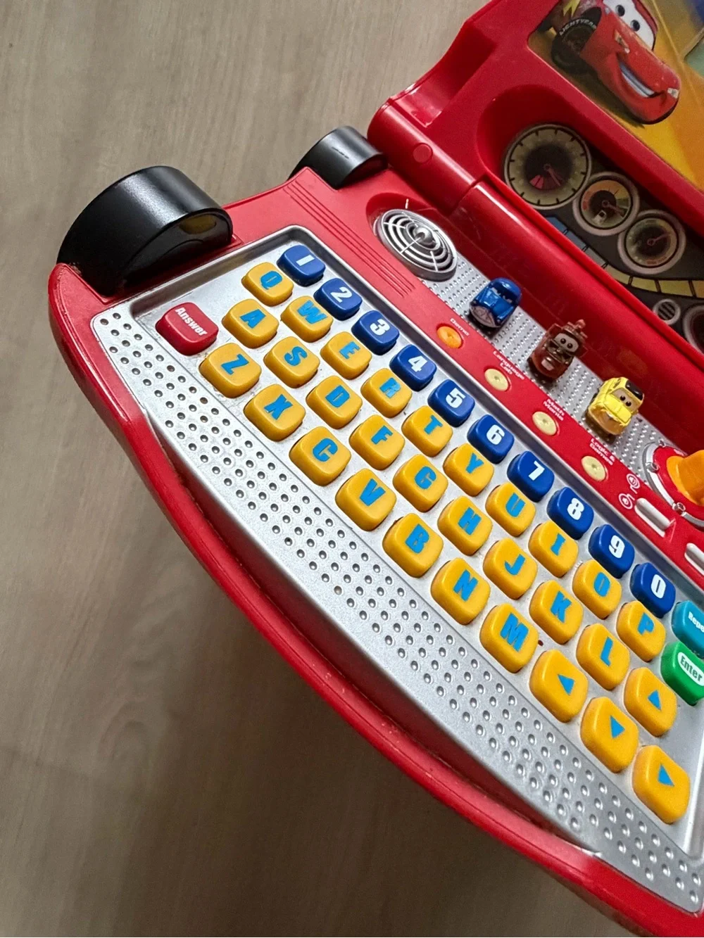 Vintage Lightning McQueen Learning Laptop VTech Disney Pixar Cars 2 Works